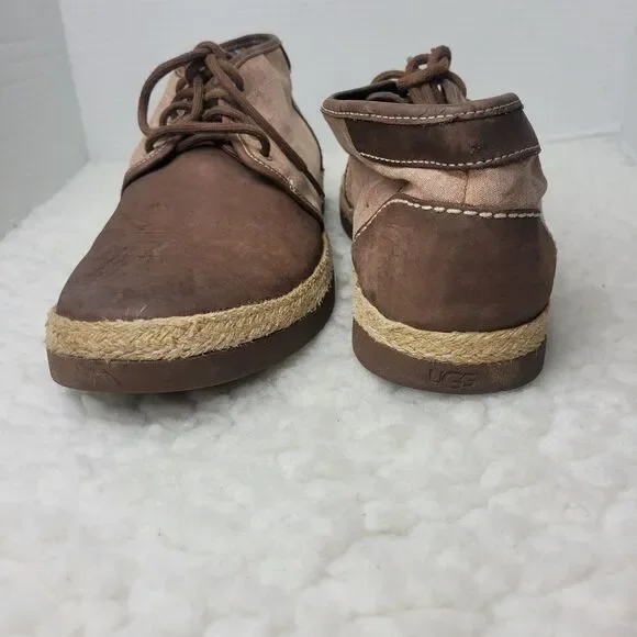 UGG Australia Chukka Vibram Sole Shoes Men’s 11.5 Brown Beige 1002236 - Picture 6 of 9